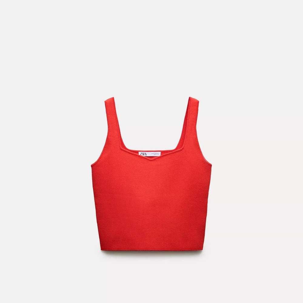Zara Red Set Tank and Jacket - Picture 2 of 4